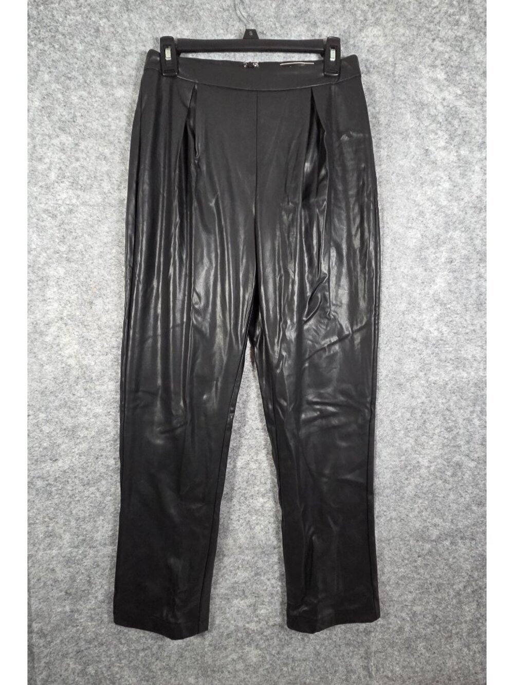 Blue Blush Women's Straight Leg Faux Leather Pants Black Size M
